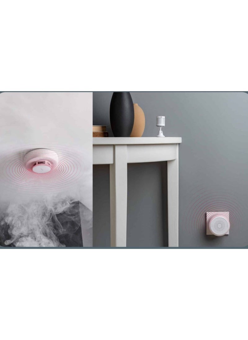 Aqara - Smart Natural Gas Detector, Zigbee 3.0, With Repeater Functionality, For Homekit Yandex, Built-in Up To 85 dB Siren, Methane (CH4) Gas Target, White | JT-BZ-03AQ/A - Image 1