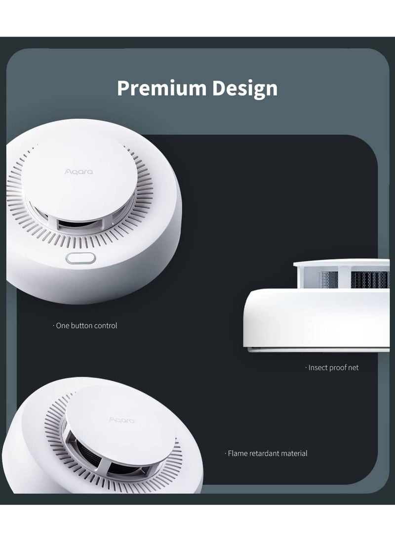 Aqara - Smart Natural Gas Detector, Zigbee 3.0, With Repeater Functionality, For Homekit Yandex, Built-in Up To 85 dB Siren, Methane (CH4) Gas Target, White | JT-BZ-03AQ/A - Image 1