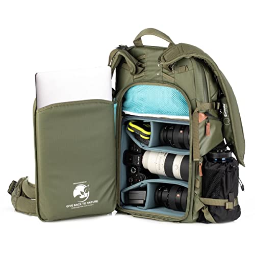 Shimoda Explore V2 35 Liter Adventure Backpack Starter Kit with Medium DSLR Core Unit, Army Green - Image 3
