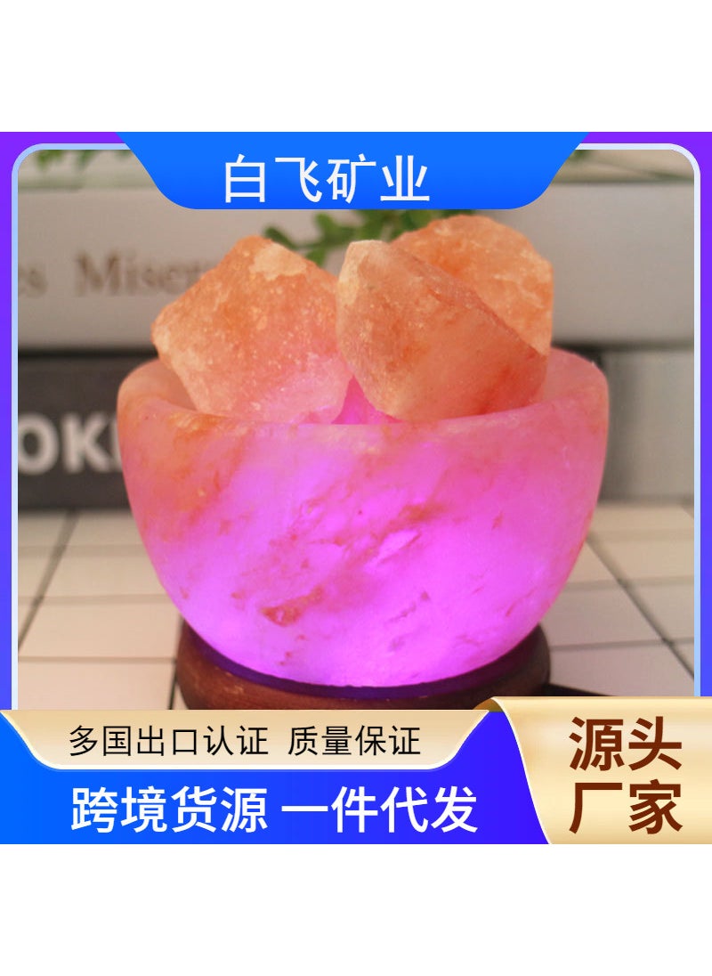 Generic - Himalayan Salt Lamp LED Multicolor USB Night LightColorful Color Changing Colorful Color Changing - Image 1