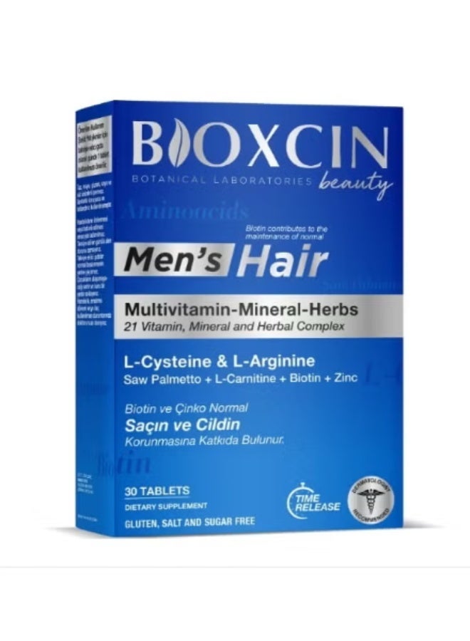 Bioxcin Men’s Hair & Beauty Tablets 30’s – Advanced Nutritional Support for Hair Health - Image 1