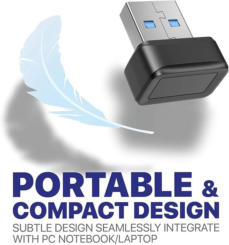 2X USB Fingerprint Key Reader FIDO U2F Security Key with Speedy Matching Anti Spoofing - Image 3