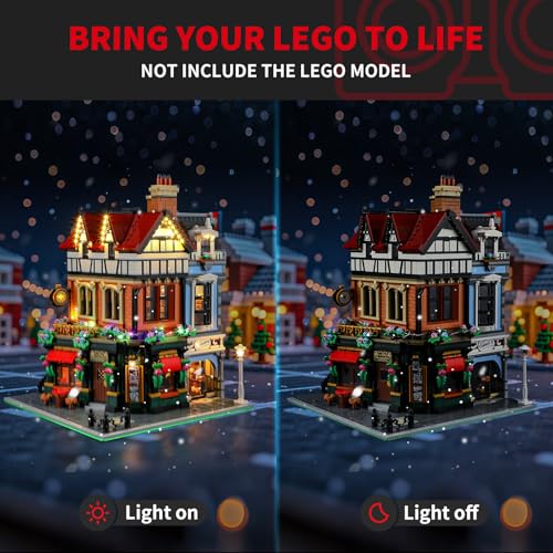 BRIKSMAX 20 Light Kit for LegoResidential Townhouse Innovative Led Lighting Compatible with Lego Icons 10350 Not Included Model Set - Image 5