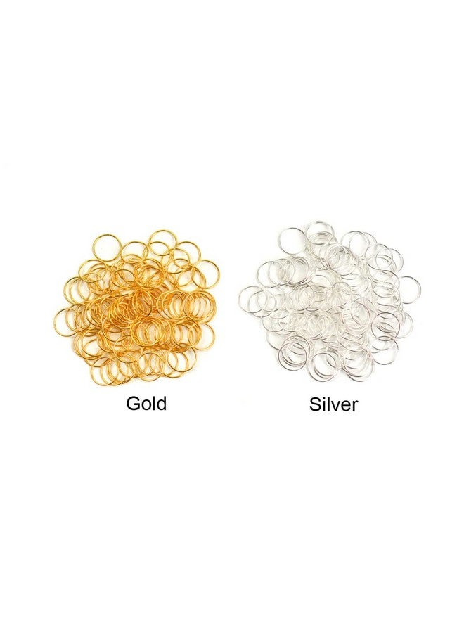 yantaisiyu Hair Rings Braid Rings Hair Clips 100 Pcs Gold 100 Pcs Silver Hair Loop Clips For Women Girls Diy Hair Accessories Dreadlock - Image 3