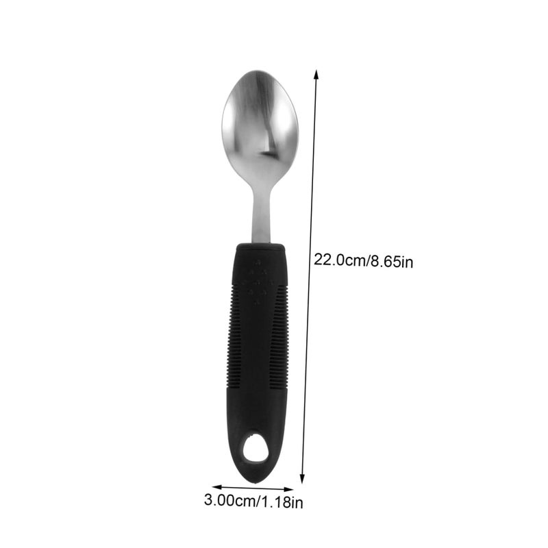 Adaptive Non Slip Cutlery Set 3Pcs Portable Utensils For Elderly Enhanced Grip - Image 3