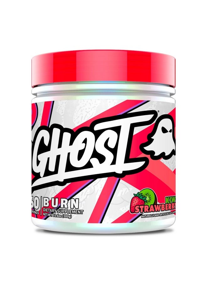 Ghost - Burn Weight Management Powder, Kiwi Strawberry (60 Servings) - Metabolism & Energy Support Supplement for Men & Women - Natural Caffeine, L-Carnitine & L-Tyrosine - Soy & Sugar-Free, Vegan - Image 1