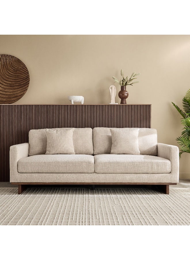 Home Box Monza 3-Seater Fabric Sofa with 3 Cushions - Image 2