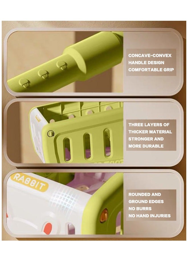 لعبة عربة سوبر ماركت للأطفال، مجموعة لعب دور عربة سوبر ماركت، عربة تسوق صغيرة مع ملحقات سوبر ماركت، لعبة عربة تسوق سوبر ماركت مع صندوق فواكه وخضروات ووجبات خفيفة، للبنات والأولاد من سن 3 4 5 6 7 8 س - Image 4