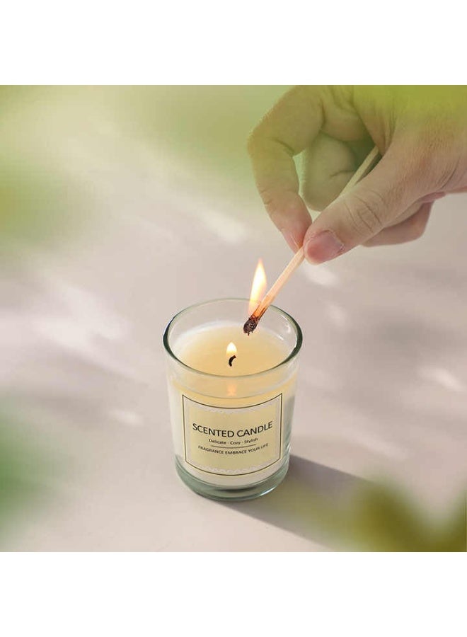 Scented Candle – Aromatherapy Candle with Essential Oils – Lavender, Juniper, Musk – 50g Long Lasting Smokeless Candle for Birthday, Spa, Home, Relaxation, Gift  - Image 4