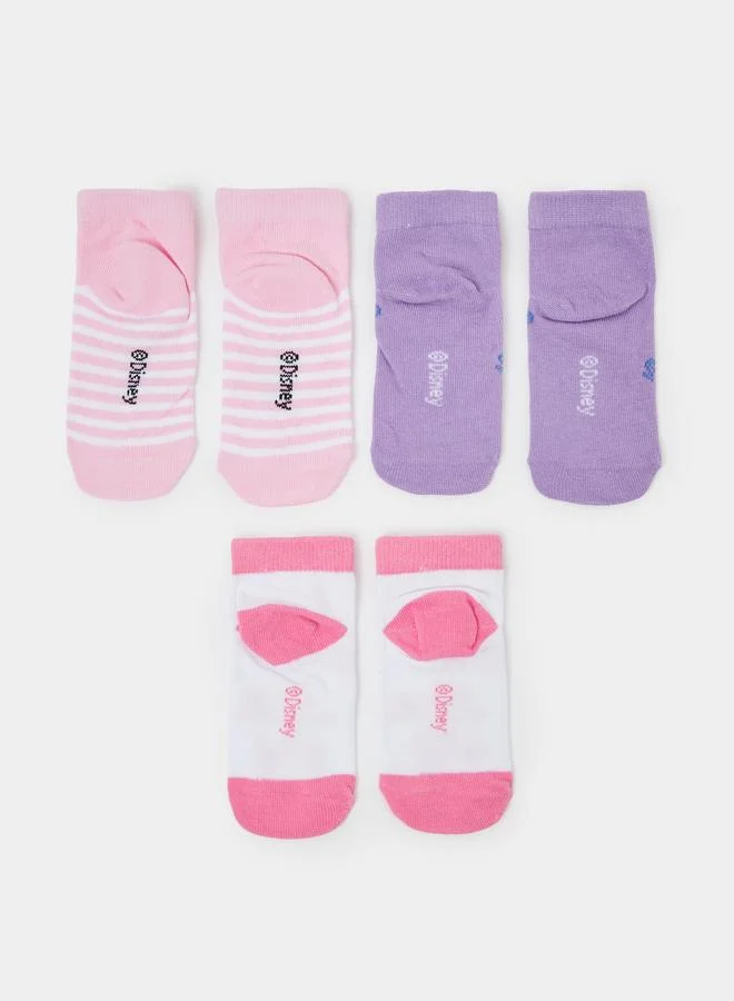 ستايلي Pack of 3 - Girls Disney Princess Socks