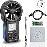 AOPUTTRIVER Digital Anemometer Handheld CFM Meter AP-866A with USB Connect Air Flow Meter Measure Wind - Image 1