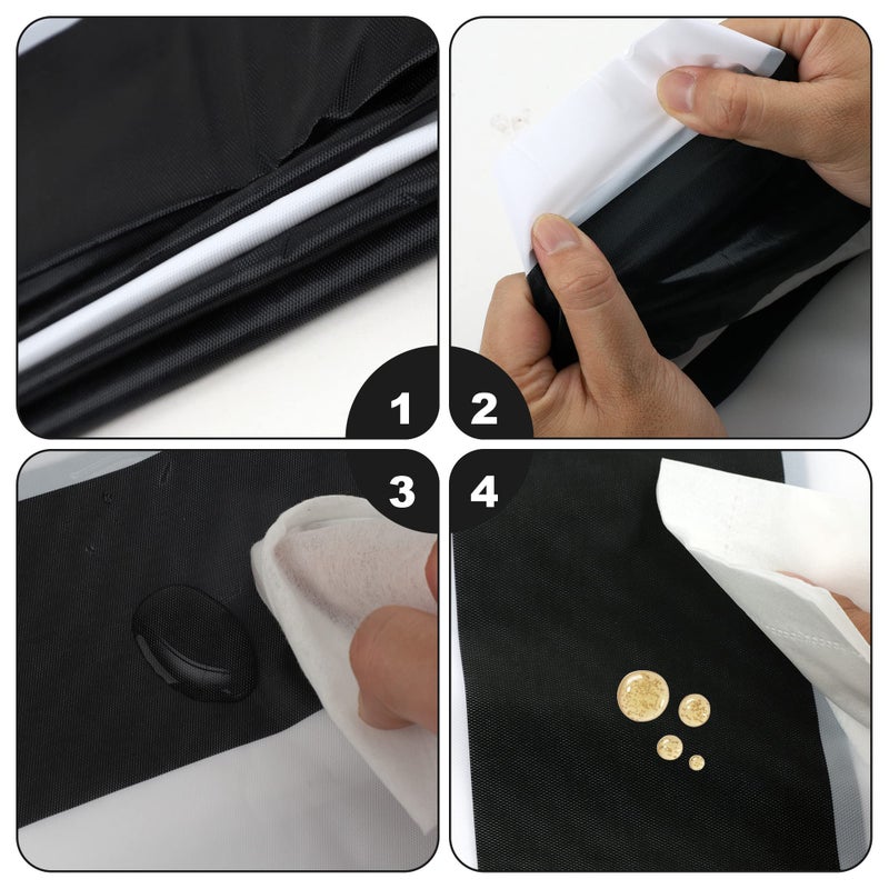 peony man 4 Pieces Black and White Striped Tablecloth Plastic Stripe Table Cover Waterproof Rectangle Tablecloth for Holiday Party Picnic Decoration - Image 3