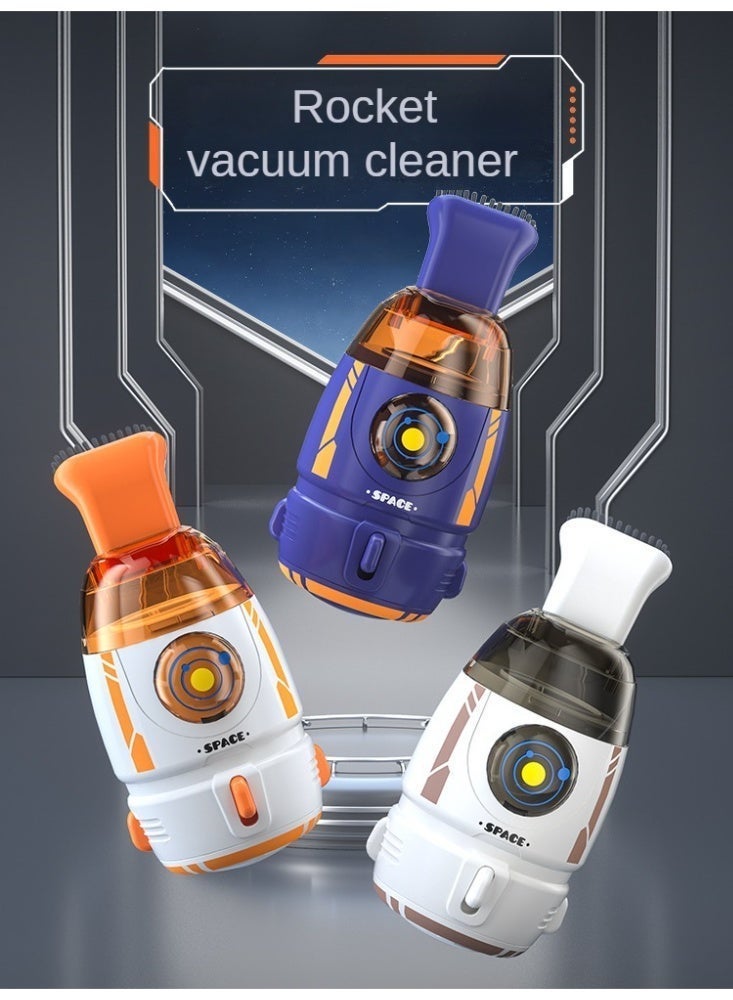 QZ Mini Desktop Vacuum Cleaner | Portable Rocket-Shaped Handheld Rechargeable High Power Cordless Sweeper for Car, Table, Dust, Crumb, Pet Hair, and Office Use - Image 2