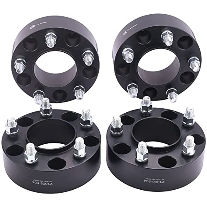 VLAOSCHI Black Forged 5X135 Hubcentric Wheel Spacers 2 Inch With 14X2 Studs Compatible With Ford Lin-Coln 5 Lug For 1997-2003 F150 | 1997-2002 Expedition | 1998-2002 Navigator Pack Of 4 - Image 4