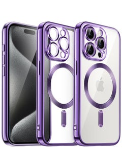 Jetech Soft Clear Case for iPhone 15 Pro Max 6.7 Inches, Camera Protection Full, Compatible with MagSafe Wireless Charging, Shockproof Electroplated TPU Mobile Phone Case  - Image 1
