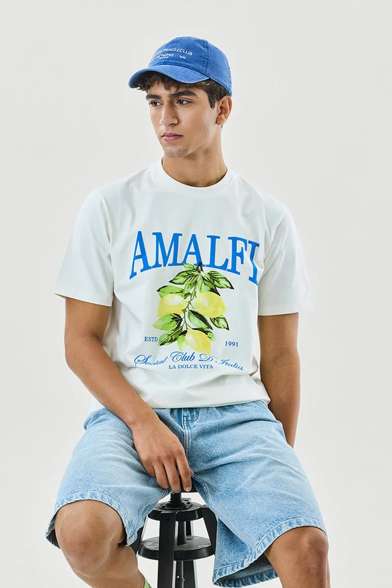 SNITCH Amalfi 100% Cotton Regular Fit T-Shirt