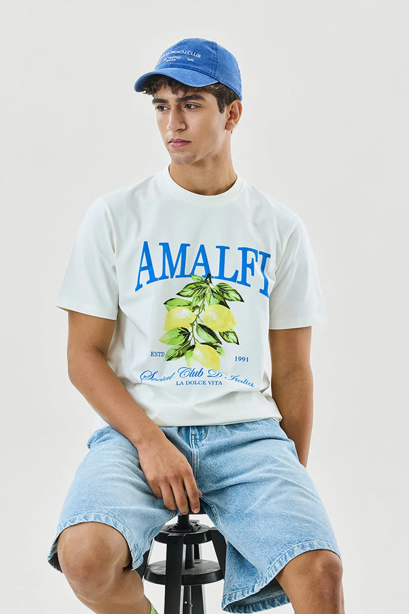 SNITCH Amalfi 100% Cotton Regular Fit T-Shirt