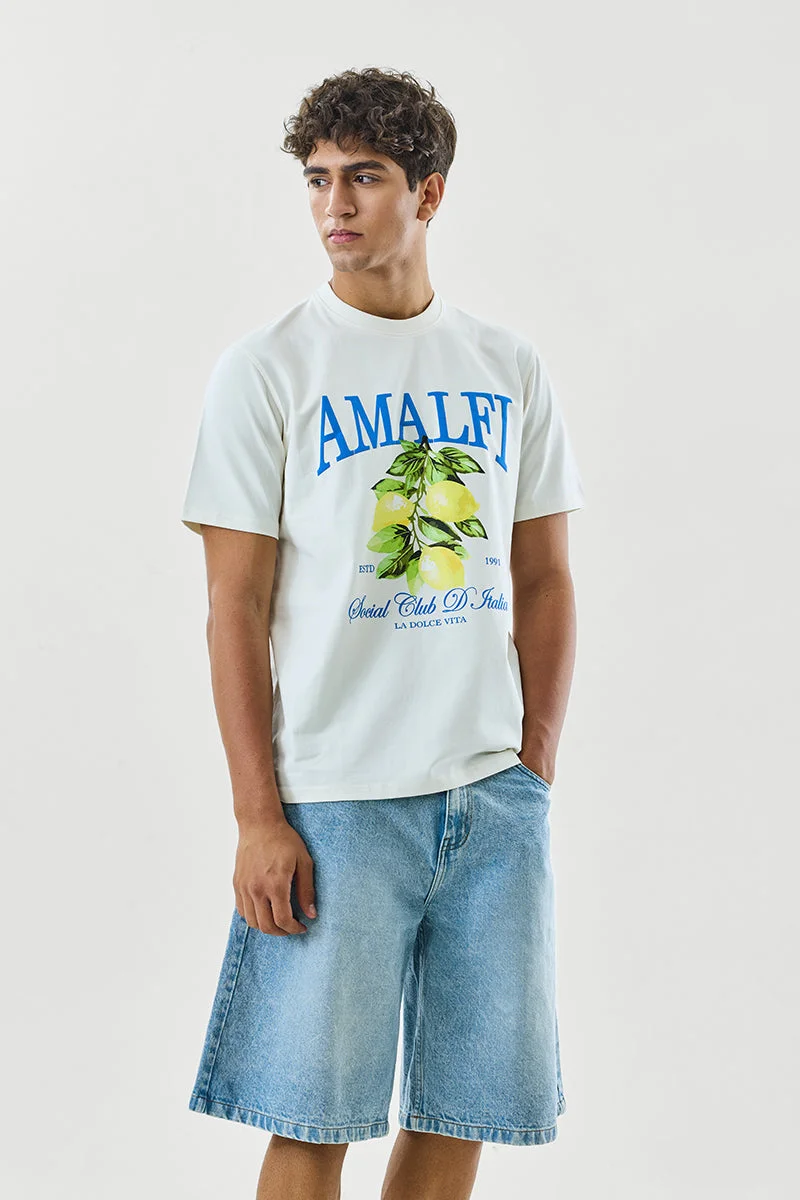 Snitch  Amalfi 100% Cotton Regular Fit T-Shirt for Men | Best Price UAE