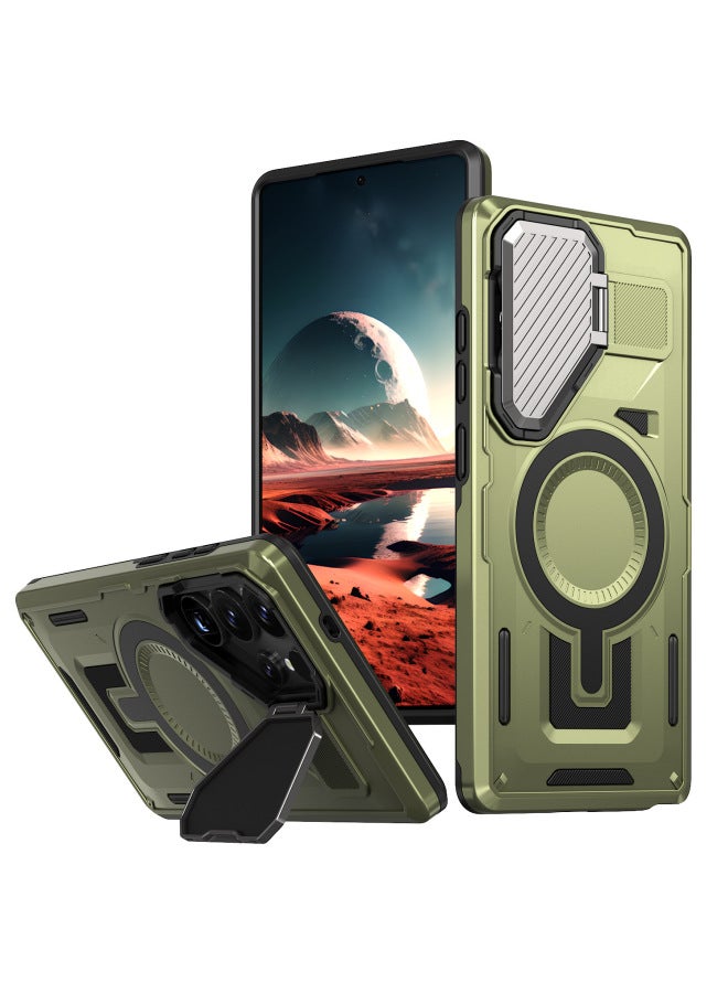 Cross-border Applicable For Samsung Phone Case Lens Bracket Magsafe Car Magnetic Protective Cover Multiple Models Available