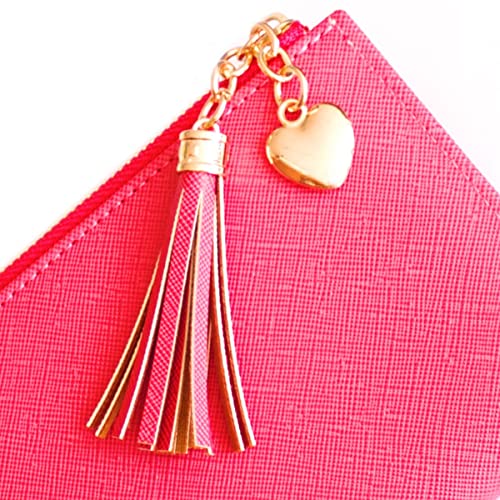 Valentoria Womens Wallet Cute Elegant Long Slim Card Holder Case Minimalist Coin Purse Thin Tassels Zip Clutch Wallets for Girls Ladies - Image 4
