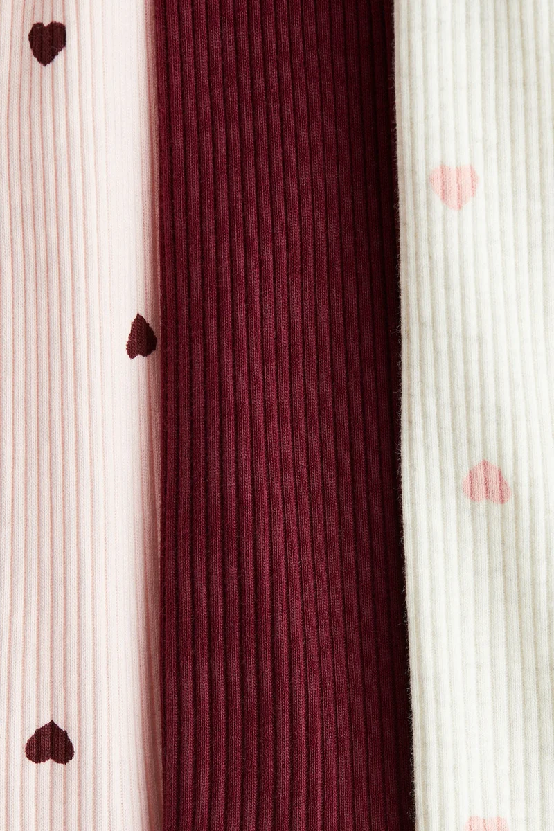 اتش اند ام بلوزة جيرسيه بحواف مكشكشة - عبوة من 3 قطع