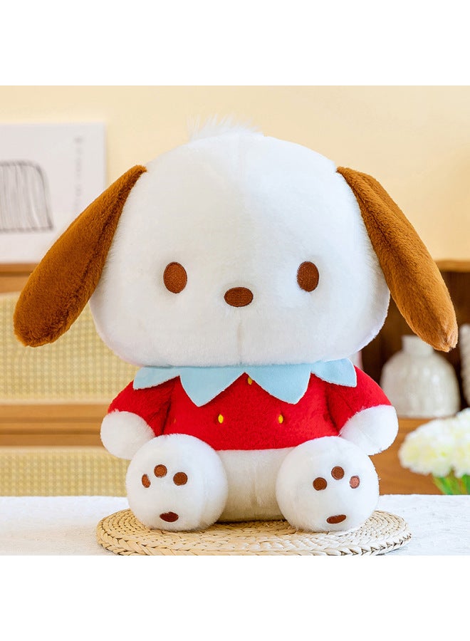 Plush Toy Strawberry Parchapa Dog Doll Girl Pillow Cartoon Gift Grasp Machine Birthday Gift For Girlfriend Buwa-Color:Red-Height:30cm【0.27kg】 - Image 1