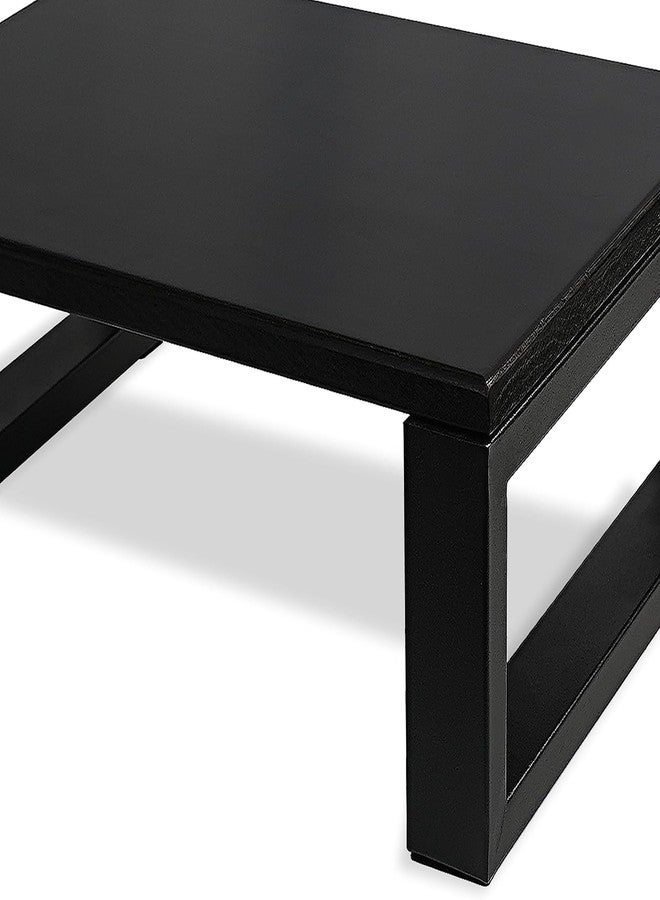 Carpentray Solid Sheesham Hardwood Step Stool for Toddler/Kids/Adult - Portable for Bedroom Bathroom (Black) - Image 4
