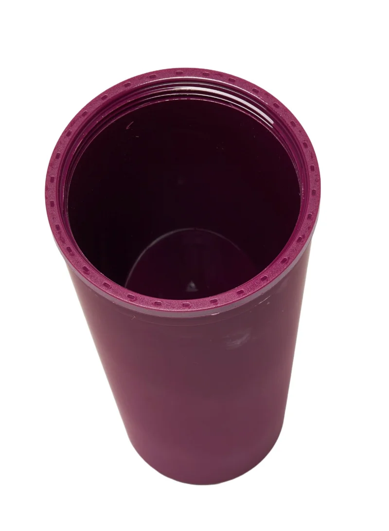 Prickly Pear Burgundy Sippy 24 Oz Plastic Water Bottle