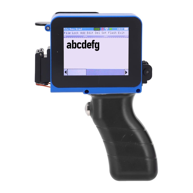 4 3 بوصة شاشة تعمل باللمس طابعة نفث الحبر المحمولة لطباعة رمز الاستجابة السريعة والباركود والتاريخ على الخشب والبلاستيك والنسيج - Image 2