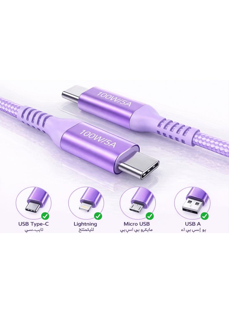 كابل شحن سريع 3 في 1 من USB-A إلى Type-C / Lightning / Micro USB - Image 3