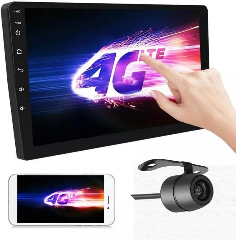 4k MRC android 11.0 car stereo android with back camera 9 inch player ips display - Image 1