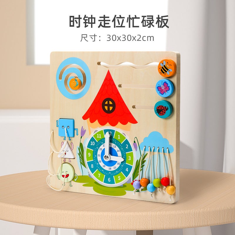 Montessori Early Education Children'S Toys Multi-Functional Busy Board Life Daily Skills Training Educational Enlightenment Unlock Toys - Image 1