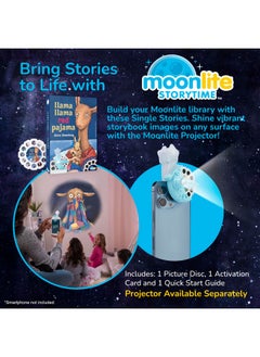 Moonlite Storytime Llama Llama Red Pajama Storybook Reel, A Magical Way To Read Together, Digital Story For Projector, Fun Sound Effects, Toddler Early Learning Gift For Kids Ages 12 Months And Up  - Image 2