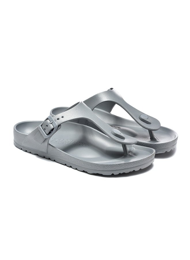 Birkenstock Gizeh EVA Fondant Silver Thong Sandal - Image 1