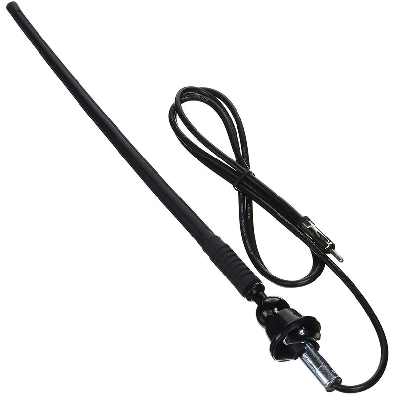 JENSEN 1181067 Top Mount AMFM Rubber Radio Antenna 90 Degree Adjustable Angle 10 Rubber Mast with 60 Cable