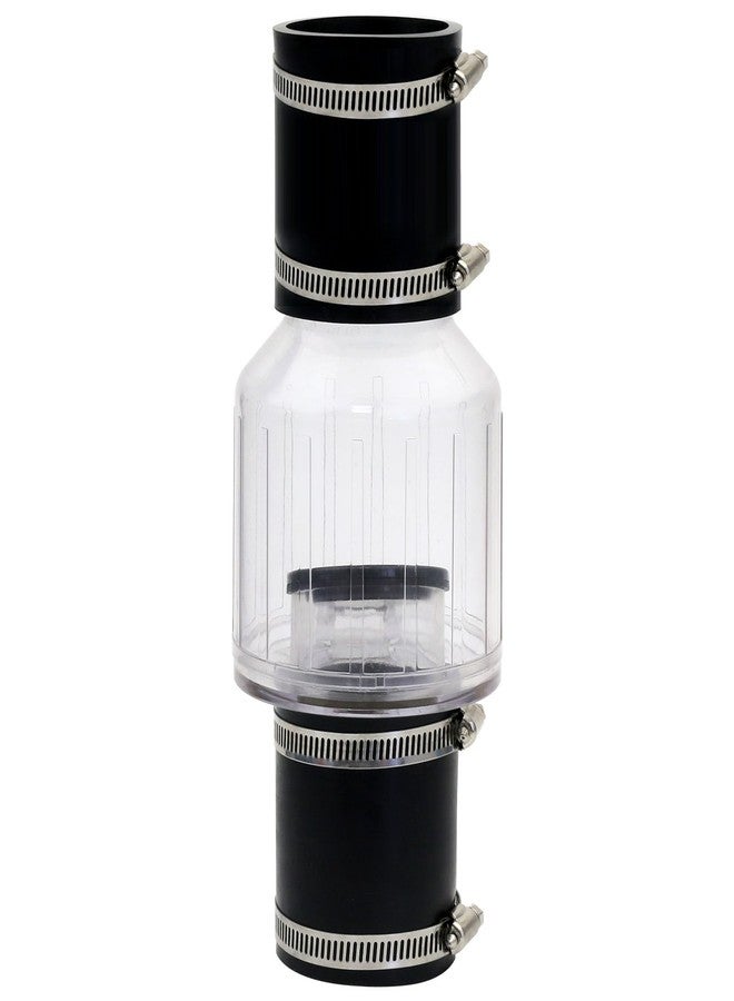FBULWSEC 2 Inch Sump Pump Check Valve Water Pump Accessories, Steel Clamps Fit 7-1/4"Gap in, Spring-Loaded Flapper, Full-Flow and Non-Clog Design Installation - Image 1