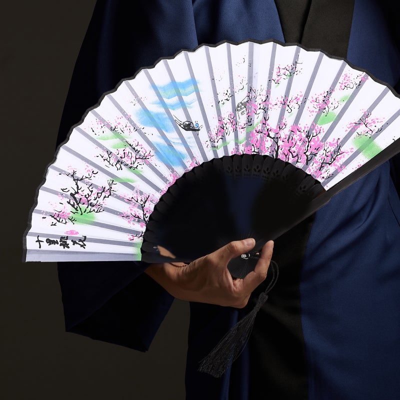 Ancient Folding Fan Handheld Mini Handheld Fan Folded Fan Decorative Folding Fan - Image 5