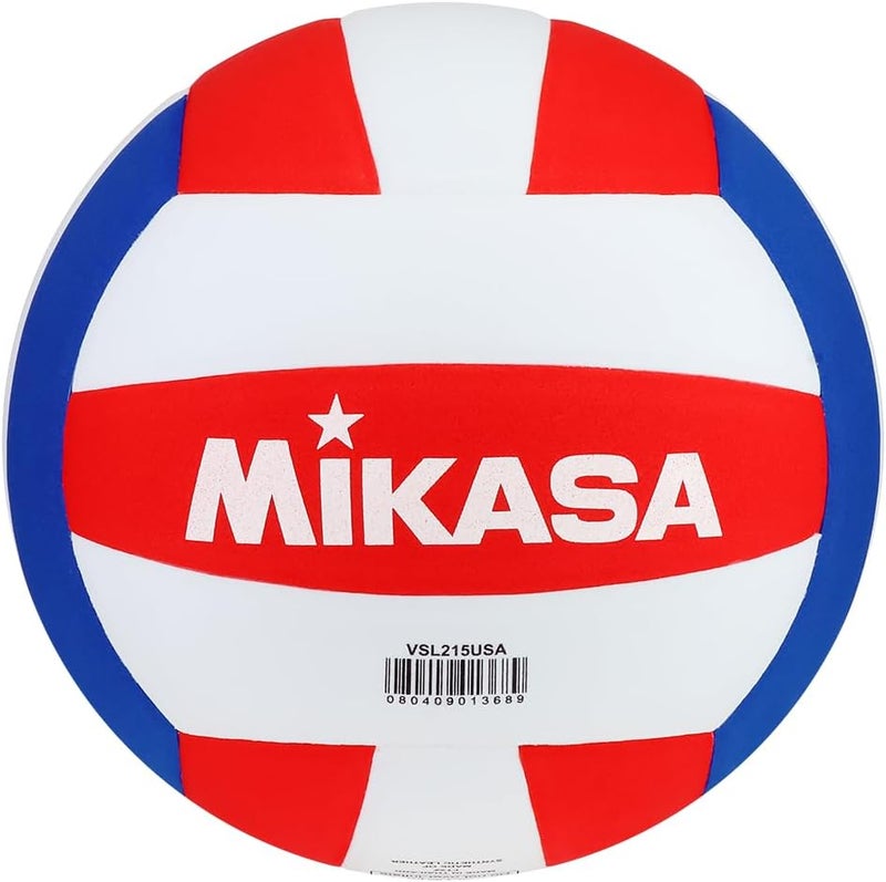 Mikasa كرة الطائرة ميكاسا من فئة المنافسة - الحجم والوزن الرسمي، أحمر/أبيض/أزرق - Image 5