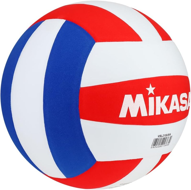 Mikasa كرة الطائرة ميكاسا من فئة المنافسة - الحجم والوزن الرسمي، أحمر/أبيض/أزرق - Image 4