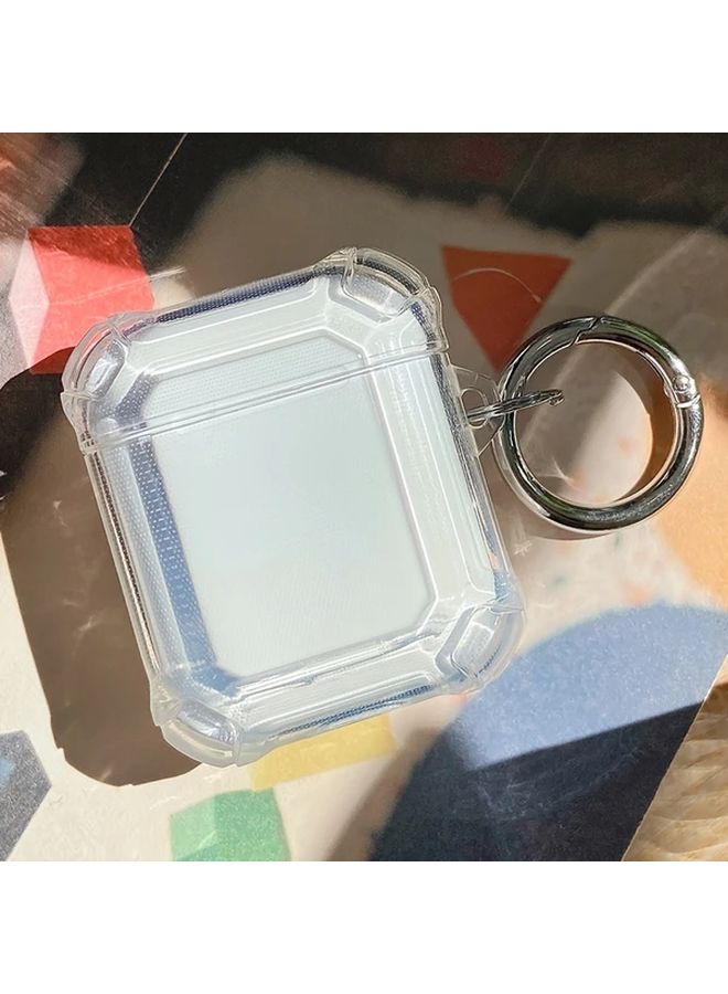 غطاء واقي صدمات لـ Airpods Pro2 أسود - أقصى وضوح صوتي - سماعات TPU شفافة - Image 2