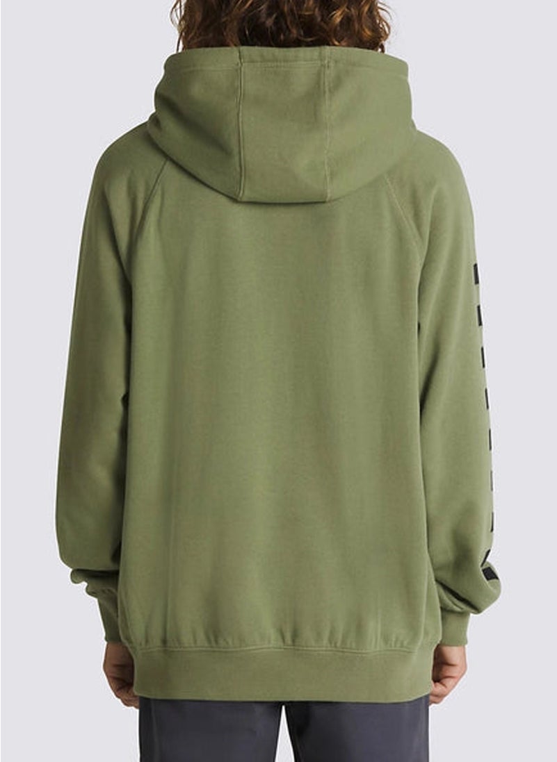VANS Green Men's Hooded Collar Regular Fit Sweatshirt VN000HP1ZBF1- Boxed Pullover  - Image 3