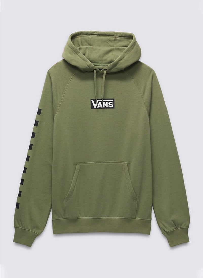 VANS Green Men's Hooded Collar Regular Fit Sweatshirt VN000HP1ZBF1- Boxed Pullover  - Image 4