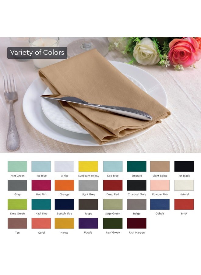 Encasa XO Cotton Cloth Napkins | Set of 6 | Size 17"x17" | Light Beige Solid Color | Machine Washable - pzsku/ZEAD9C48214C59447ADCDZ/45/_/1738306680/81758f7d-eb07-4aae-abf8-85fb6d8d3a07