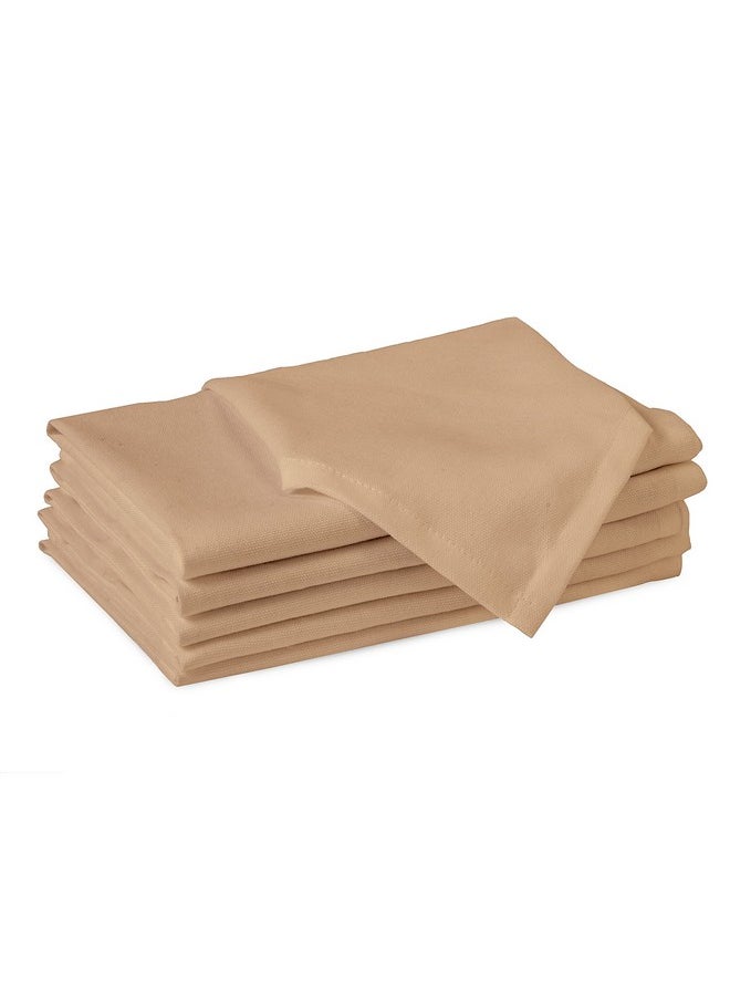 Encasa XO Cotton Cloth Napkins | Set of 6 | Size 17"x17" | Light Beige Solid Color | Machine Washable - pzsku/ZEAD9C48214C59447ADCDZ/45/_/1738306684/6e66899c-4d40-4622-ab5c-a8972a884959