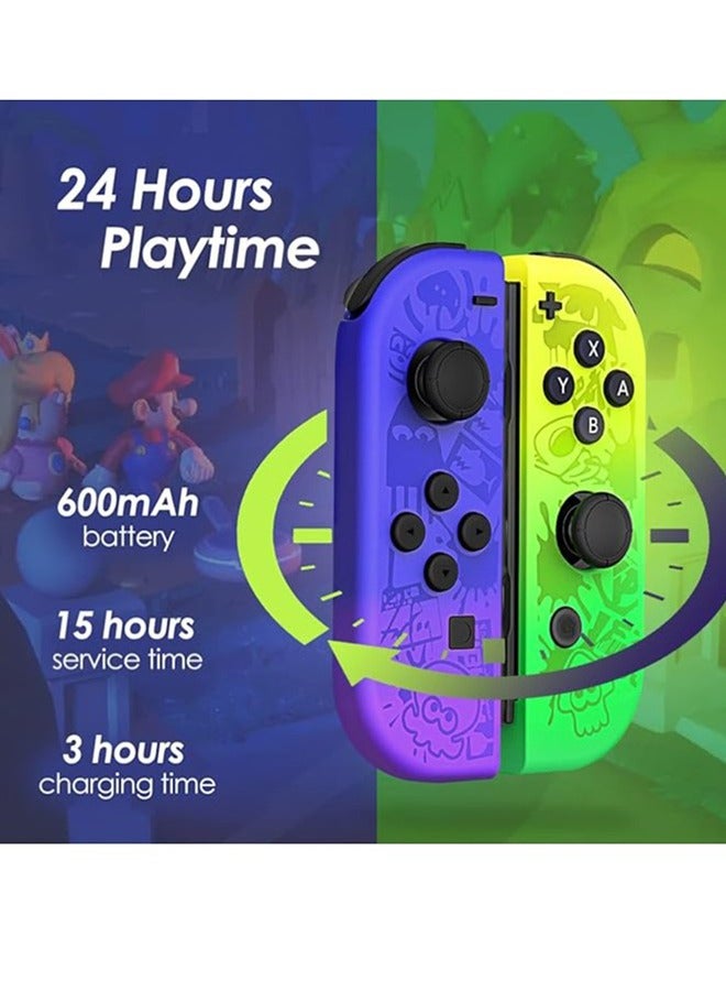 Joy Cons Controller Compatible with Compatible with Switch, Wireless Controllers Support Dual Vibration/Wake-up/Motion Control - Image 2