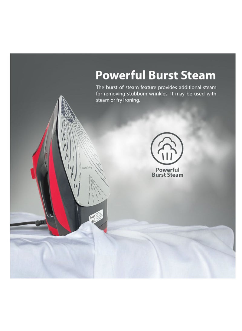 Steam Iron 3000W With 5 Powerful Functions Self Cleaning Steam And Dry Ironing Function Ceramic Soleplate 350ml Water Tank - pzsku/ZEAD9D3B38024B2819479Z/45/_/1672056024/f2b7c600-2389-40cf-9829-aba387be2f70