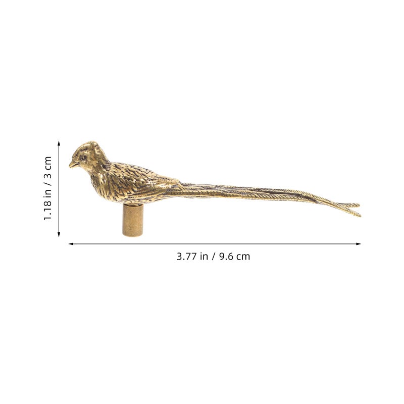 Vintage Brass Bird Cabinet Handle Antique Drawer Pull Retro Door Knob Hardware - Image 3