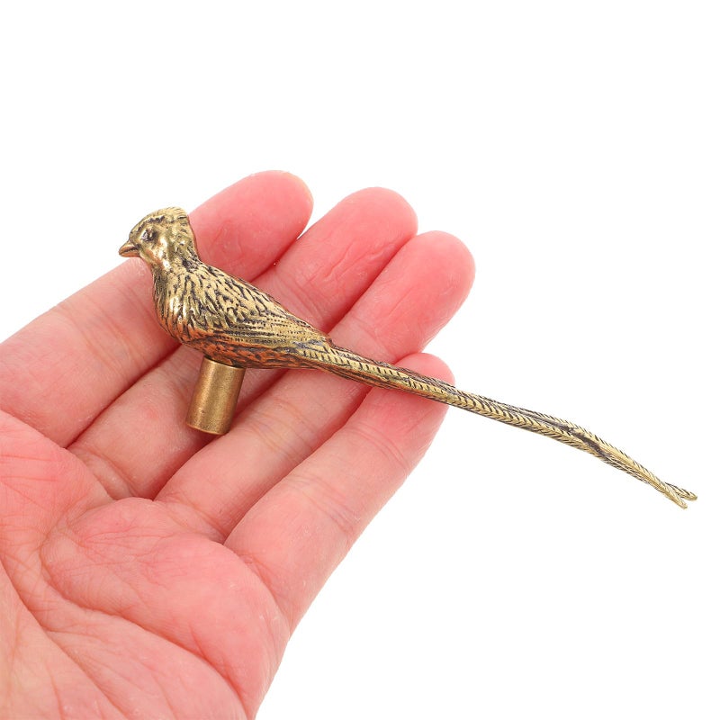 Vintage Brass Bird Cabinet Handle Antique Drawer Pull Retro Door Knob Hardware - Image 5