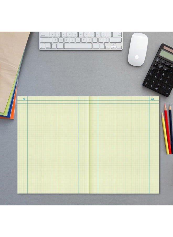 Fuyoooo 2 Pcs Computation Notebook 4x4 Quad Ruled, Grid Engineering Notebook Green Paper Lab Notebook for Drawings Planning Engineering and Technical Applications, 11-3/4" x 9-1/4" - Image 3