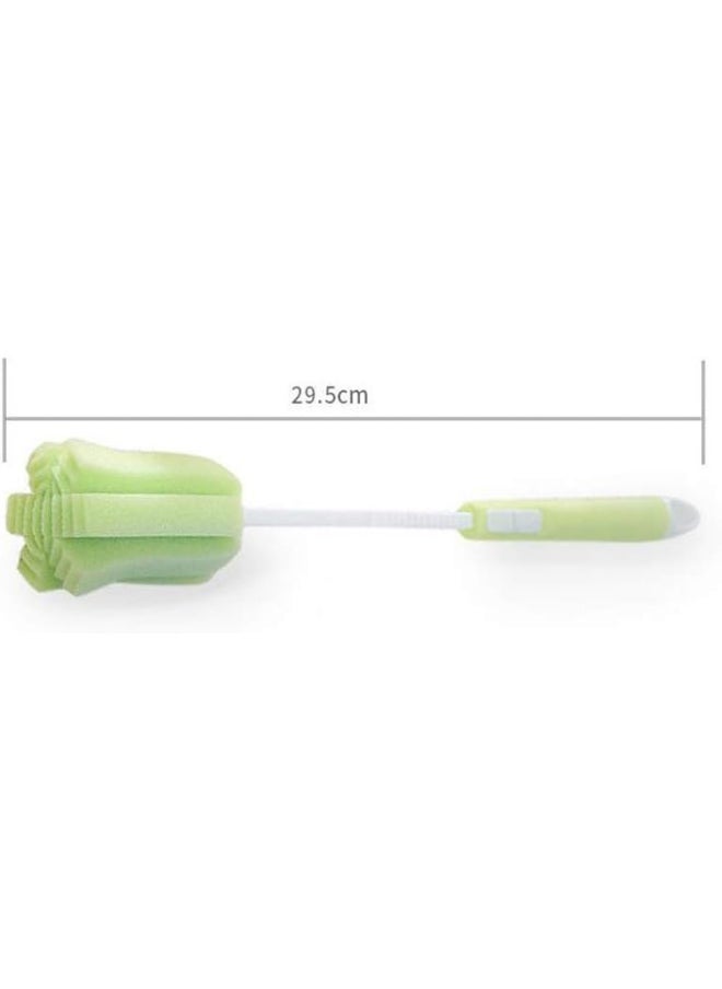 ericotry ericotry 3PCS Dishwashing Foam Sponge Brush with Adjustable Long Handle Bottle Scrubber Cleaning Brushes Cleaner Soft for Baby Bottle Kitchen Clean Glasses Mugs Cups  - Image 3